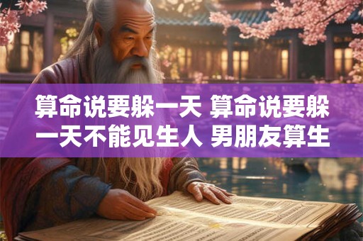算命说要躲一天 算命说要躲一天不能见生人 男朋友算生人吗