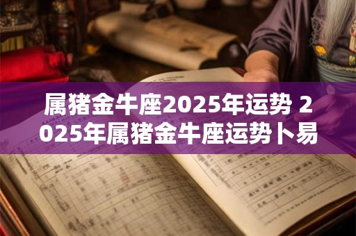 属猪金牛座2025年运势 2025年属猪金牛座运势卜易居