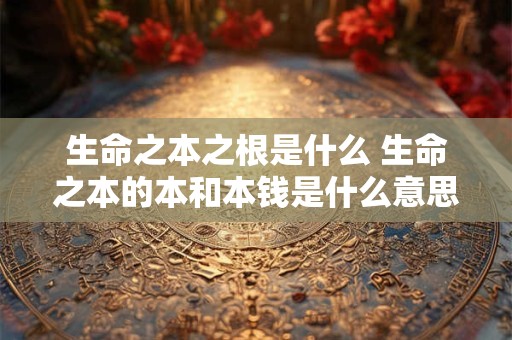 生命之本之根是什么 生命之本的本和本钱是什么意思