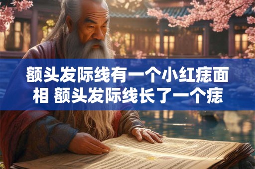 额头发际线有一个小红痣面相 额头发际线长了一个痣有什么说法