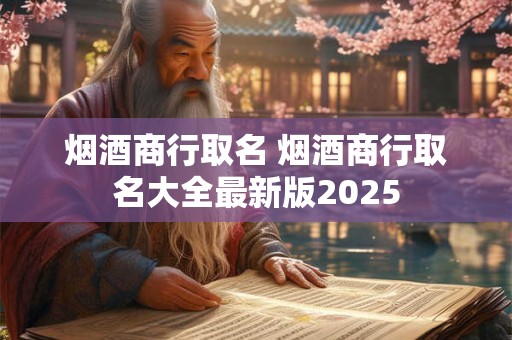 烟酒商行取名 烟酒商行取名大全最新版2025