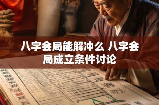八字会局能解冲么 八字会局成立条件讨论