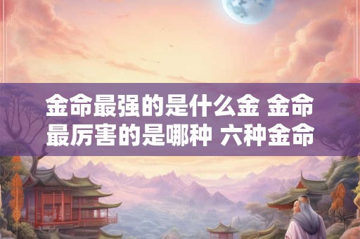 金命最强的是什么金 金命最厉害的是哪种 六种金命哪种最好