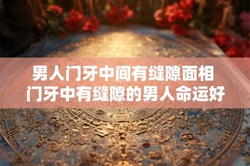 男人门牙中间有缝隙面相 门牙中有缝隙的男人命运好不好