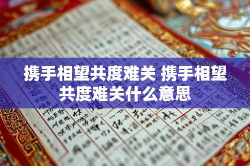 携手相望共度难关 携手相望共度难关什么意思 携手相望共度难关 携手相望共度难关什么意思