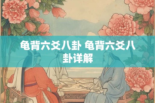 龟背六爻八卦 龟背六爻八卦详解