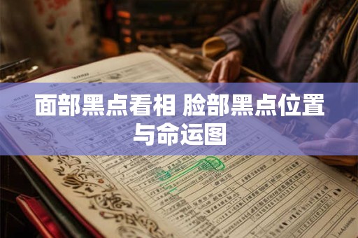 面部黑点看相 脸部黑点位置与命运图