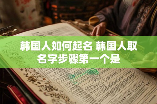 韩国人如何起名 韩国人取名字步骤第一个是
