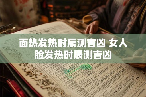 面热发热时辰测吉凶 女人脸发热时辰测吉凶
