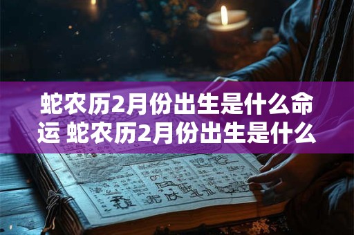 蛇农历2月份出生是什么命运 蛇农历2月份出生是什么命运女