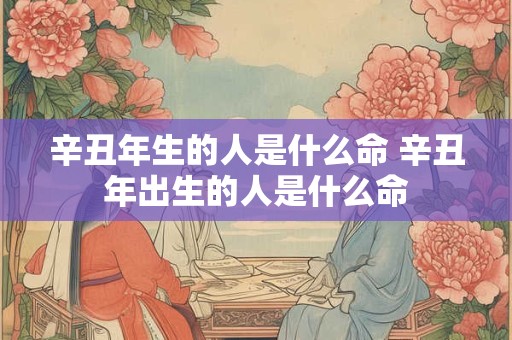 辛丑年生的人是什么命 辛丑年出生的人是什么命