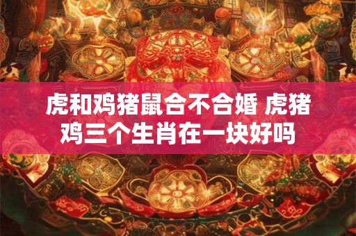 详细阅读:虎和鸡猪鼠合不合婚 虎猪鸡三个生肖在一块好吗 虎和鸡猪鼠合不合婚 虎猪鸡三个生肖在一块好吗