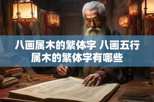 八画属木的繁体字 八画五行属木的繁体字有哪些