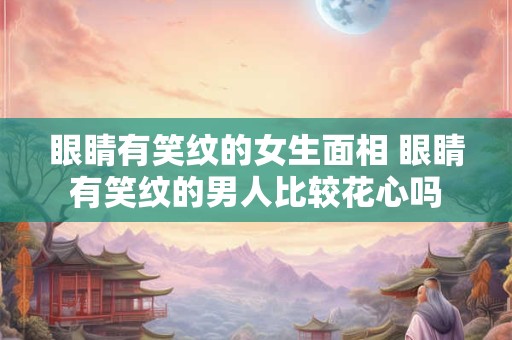 眼睛有笑纹的女生面相 眼睛有笑纹的男人比较花心吗