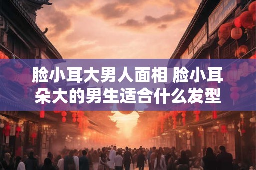 脸小耳大男人面相 脸小耳朵大的男生适合什么发型