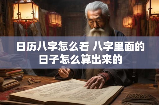 日历八字怎么看 八字里面的日子怎么算出来的