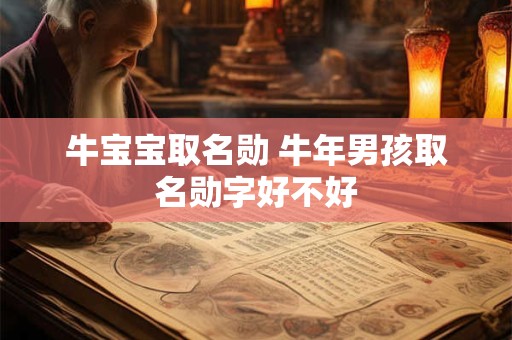 牛宝宝取名勋 牛年男孩取名勋字好不好