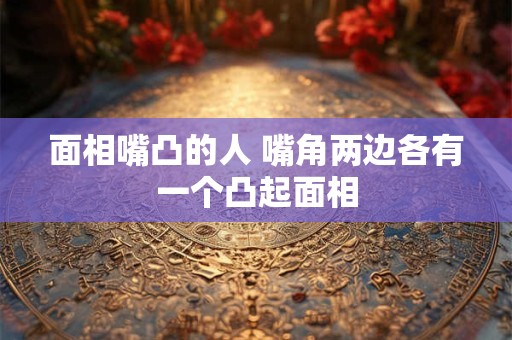 面相嘴凸的人 嘴角两边各有一个凸起面相