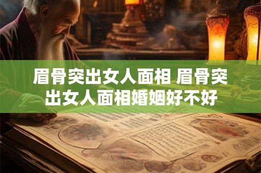眉骨突出女人面相 眉骨突出女人面相婚姻好不好