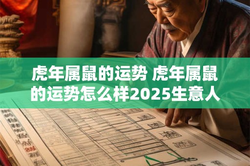 虎年属鼠的运势 虎年属鼠的运势怎么样2025生意人