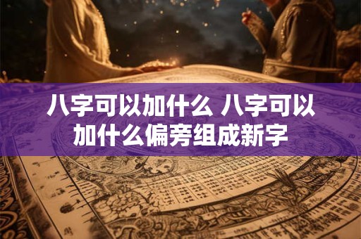 八字可以加什么 八字可以加什么偏旁组成新字
