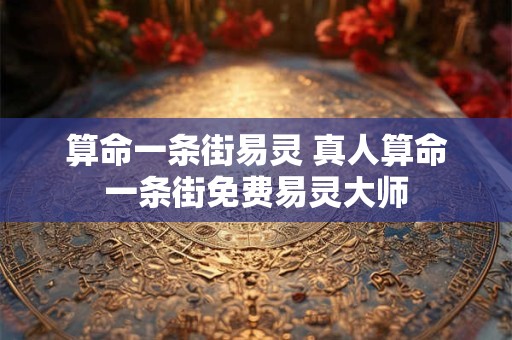 算命一条街易灵 真人算命一条街免费易灵大师