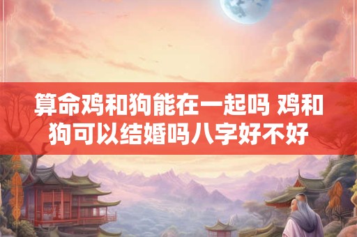 算命鸡和狗能在一起吗 鸡和狗可以结婚吗八字好不好