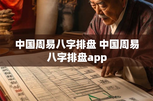 中国周易八字排盘 中国周易八字排盘app