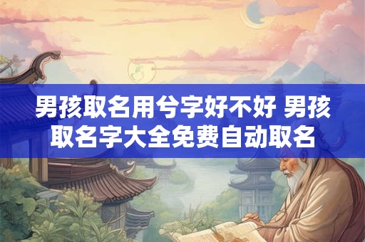男孩取名用兮字好不好 男孩取名字大全免费自动取名
