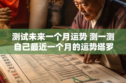 测试未来一个月运势 测一测自己最近一个月的运势塔罗牌