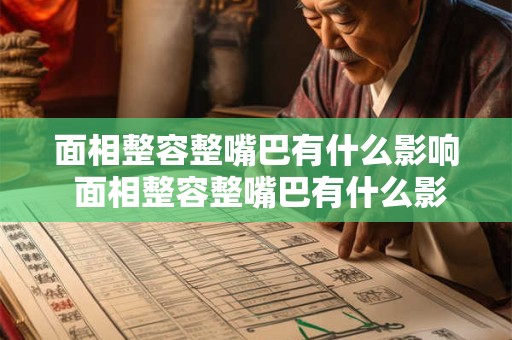面相整容整嘴巴有什么影响 面相整容整嘴巴有什么影响嘛