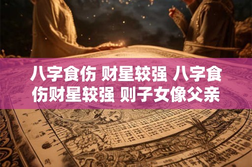 八字食伤 财星较强 八字食伤财星较强 则子女像父亲