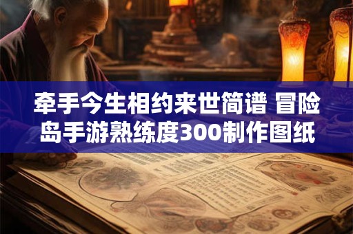 牵手今生相约来世简谱 冒险岛手游熟练度300制作图纸