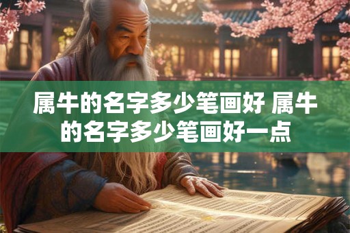 属牛的名字多少笔画好 属牛的名字多少笔画好一点