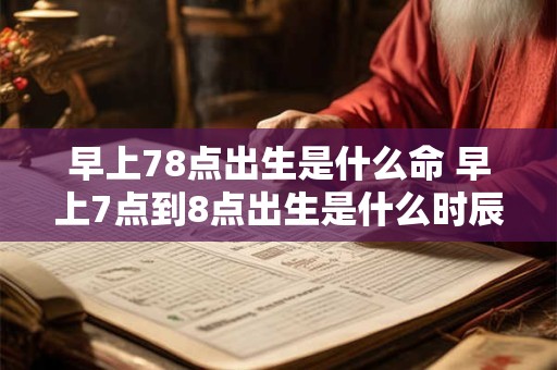 早上78点出生是什么命 早上7点到8点出生是什么时辰