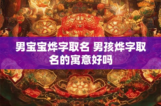 男宝宝烨字取名 男孩烨字取名的寓意好吗