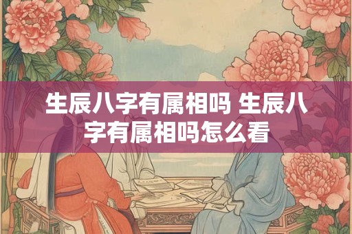 生辰八字有属相吗 生辰八字有属相吗怎么看