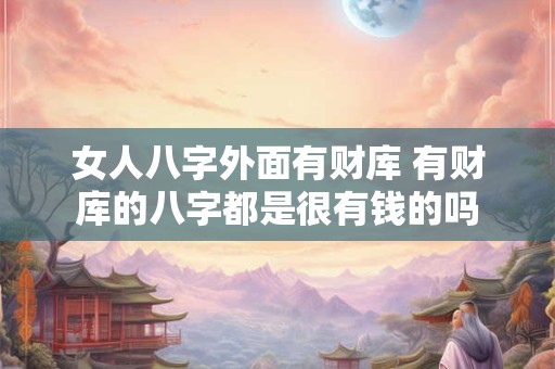 女人八字外面有财库 有财库的八字都是很有钱的吗