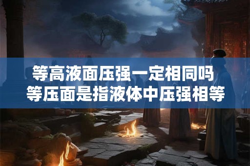 等高液面压强一定相同吗 等压面是指液体中压强相等的点组成的面