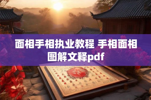 面相手相执业教程 手相面相图解文释pdf