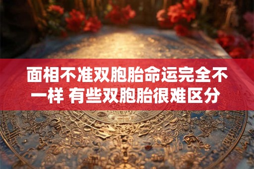 面相不准双胞胎命运完全不一样 有些双胞胎很难区分 因为他们的相貌是一样的