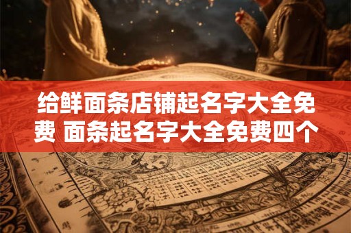 给鲜面条店铺起名字大全免费 面条起名字大全免费四个字