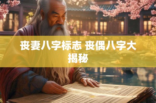 丧妻八字标志 丧偶八字大揭秘