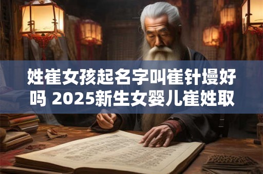 姓崔女孩起名字叫崔针墁好吗 2025新生女婴儿崔姓取名