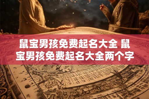 鼠宝男孩免费起名大全 鼠宝男孩免费起名大全两个字