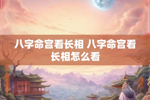 八字命宫看长相 八字命宫看长相怎么看