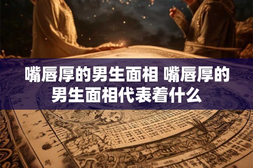 嘴唇厚的男生面相 嘴唇厚的男生面相代表着什么