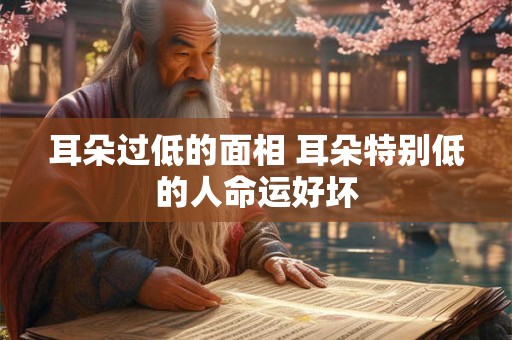 耳朵过低的面相 耳朵特别低的人命运好坏