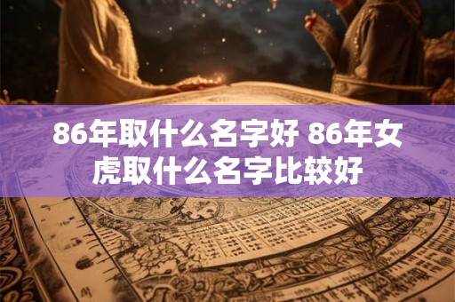 86年取什么名字好 86年女虎取什么名字比较好