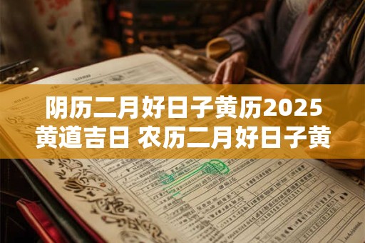 阴历二月好日子黄历2025黄道吉日 农历二月好日子黄历2025黄道吉日查询